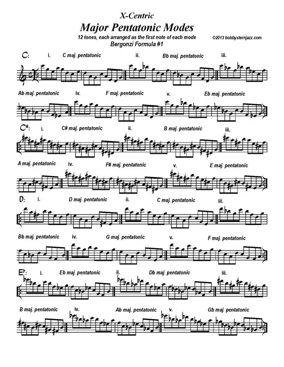 X Centric Penta Modes Major Bergonzi #1