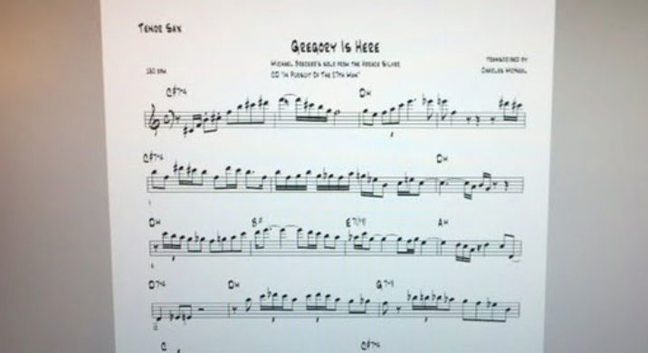 jazz saxophone transcriptions garrets